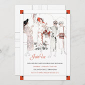 inspirierte Einladung von Great Gatsby (Vorne/Hinten)