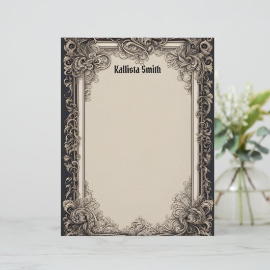 Inspirierte Einzelrahmen Briefbogen (Stehend Vorderseite)