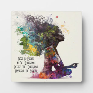 Inspirierte Embrace Plaque mit Easel Fotoplatte