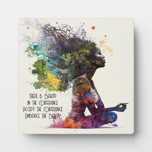 Inspirierte Embrace Plaque mit Easel Fotoplatte (Vorderseite)