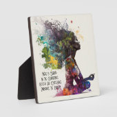 Inspirierte Embrace Plaque mit Easel Fotoplatte (Vorderseite)