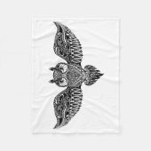 Inspirierte Eule Fleecedecke (Vorderseite)