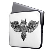 Inspirierte Eule Laptopschutzhülle (Vorderseite Links)