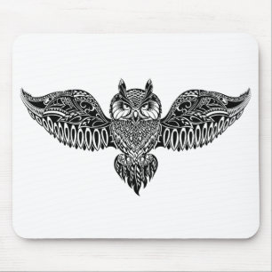 Inspirierte Eule Mousepad