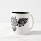 Inspirierte Eule Zweifarbige Tasse (VorderseiteRechts)