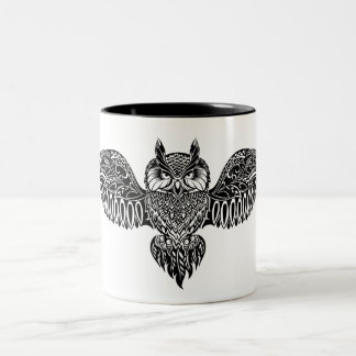 Inspirierte Eule Zweifarbige Tasse