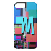 inspirierte Farbgeometrische Monogramm der 90er Ja Case-Mate iPhone Hülle (Rückseite)