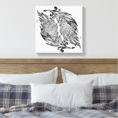 Inspirierte Federn 6 Leinwanddruck (Insitu (Schlafzimmer))