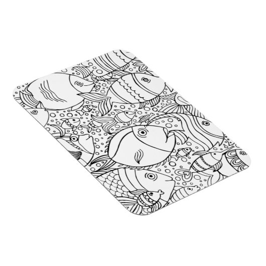 Inspirierte Fischschule Magnet (Rechte Seite)