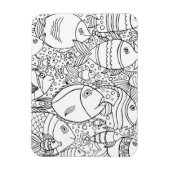 Inspirierte Fischschule Magnet (Vertikal)