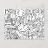 Inspirierte Fischschule Postkarte (Vorderseite)