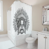 Inspirierte französische Bulldogge in der Duschvorhang (Beispiel)