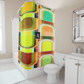 Inspirierte Funky Retro Duschvorhang (Beispiel)
