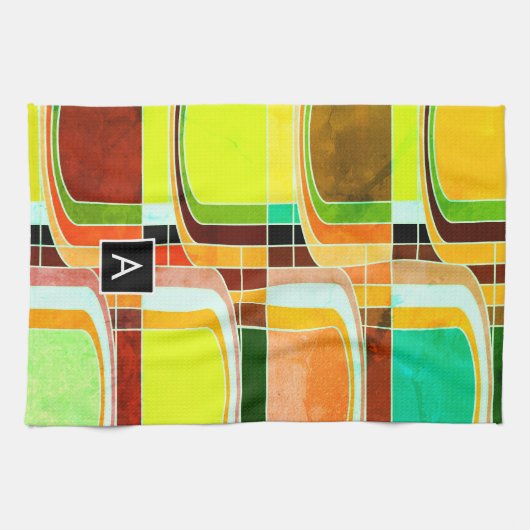 Inspirierte Funky Retro Handtuch (Horizontal)