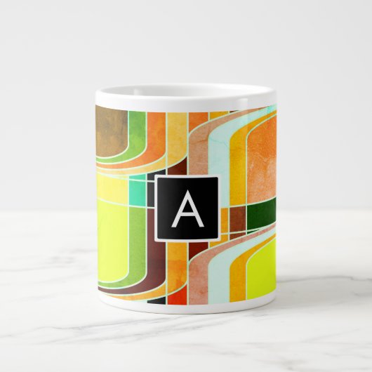Inspirierte Funky Retro Jumbo-Tasse (Vorderseite)