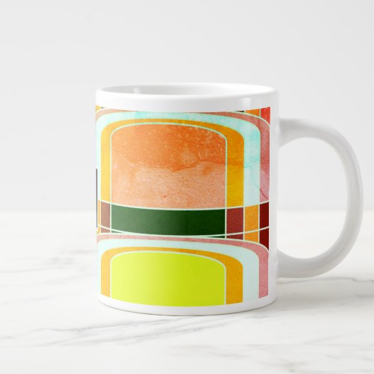 Inspirierte Funky Retro Jumbo-Tasse (Rechts)