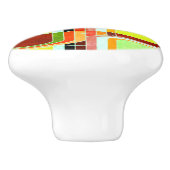 Inspirierte Funky Retro Keramikknauf (Seitenansicht)