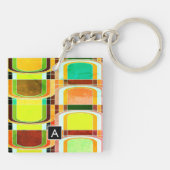 Inspirierte Funky Retro Schlüsselanhänger (Rückseite)