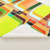 Inspirierte Funky Retro Sherpadecke (3/4)