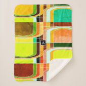 Inspirierte Funky Retro Sherpadecke (Vorderseite)