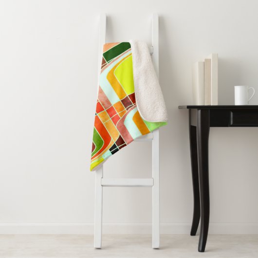 Inspirierte Funky Retro Sherpadecke (Beispiel)