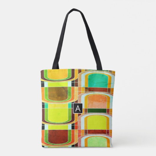 Inspirierte Funky Retro Tasche (Rückseite)