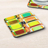 Inspirierte Funky Retro Untersetzer (Linke Seite)