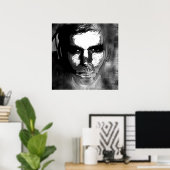 Inspirierte Gedankenabdeckung Poster (Heimbüro)