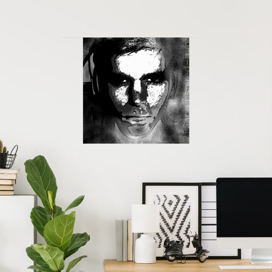 Inspirierte Gedankenabdeckung Poster (Heimbüro)