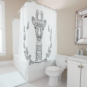 Inspirierte Giraffe Duschvorhang (Beispiel)