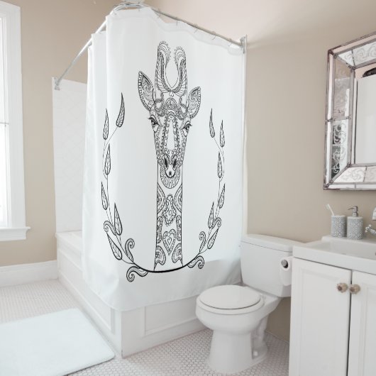 Inspirierte Giraffe Duschvorhang (Beispiel)