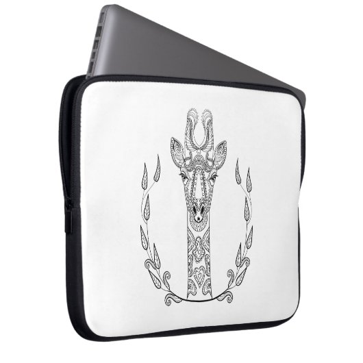 Inspirierte Giraffe Laptopschutzhülle (Vorne Rechts)