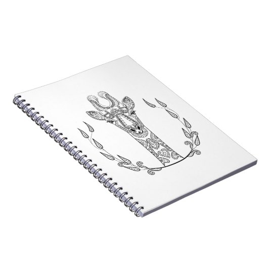 Inspirierte Giraffe Notizblock (Rechte Seite)