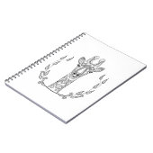 Inspirierte Giraffe Notizblock (Linke Seite)