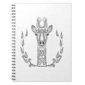 Inspirierte Giraffe Notizblock (Vorderseite)