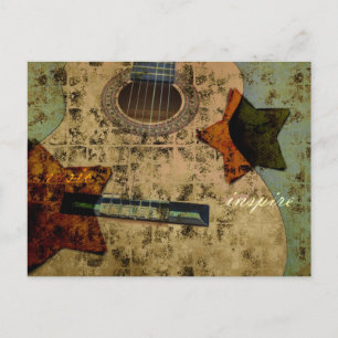 Inspirierte Gitarrenstars Postkarte
