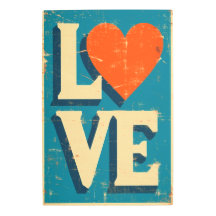 Inspirierte Grafik der Liebe 1960er