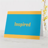 Inspirierte Grußkarte Karte (Gelbe Blume)