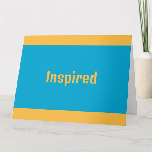 Inspirierte Grußkarte Karte (Vorderseite)