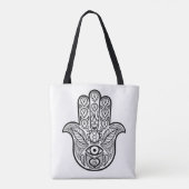 Inspirierte Hamsa Hand 2 Tasche (Rückseite)