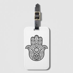 Inspirierte Hamsa Hand Gepäckanhänger