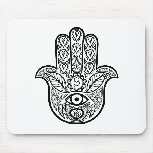 Inspirierte Hamsa Hand Mousepad (Vorne)