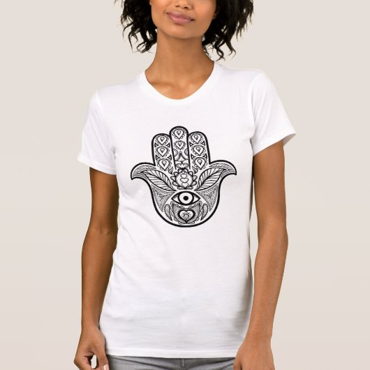 Inspirierte Hamsa Hand T-Shirt (Vorderseite)