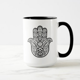 Inspirierte Hamsa Hand Tasse