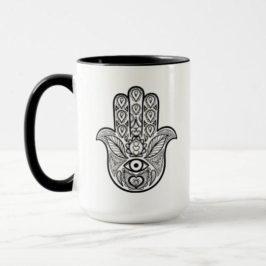 Inspirierte Hamsa Hand Tasse (Links)