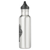 Inspirierte Hand gezeichnete verzierte Eule Trinkflasche (Rechts)