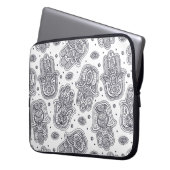 Inspirierte Hand gezeichnetes Hamsa Laptopschutzhülle (Vorderseite Links)