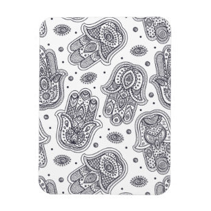 Inspirierte Hand gezeichnetes Hamsa Magnet