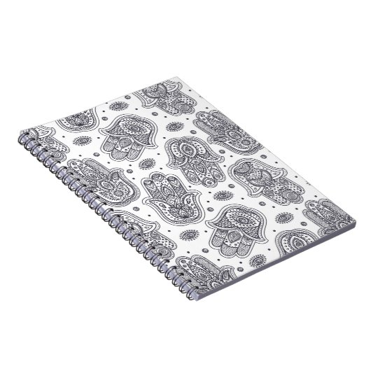 Inspirierte Hand gezeichnetes Hamsa Notizblock (Rechte Seite)