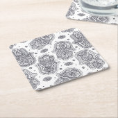 Inspirierte Hand gezeichnetes Hamsa Rechteckiger Pappuntersetzer (angewinkelt)